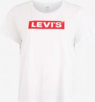 Levi’s női fehér rövid ujjú póló Plus Size méretekben