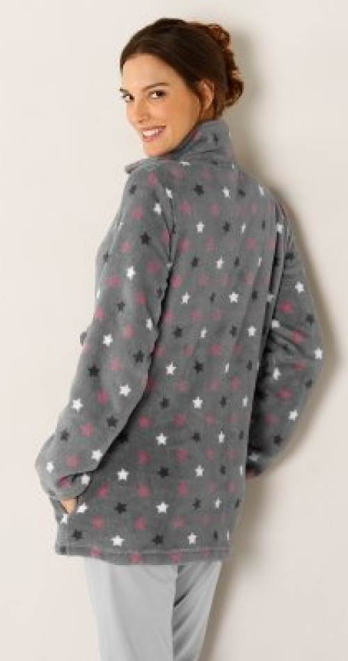 Szürke pulóver kabát csillagokkal