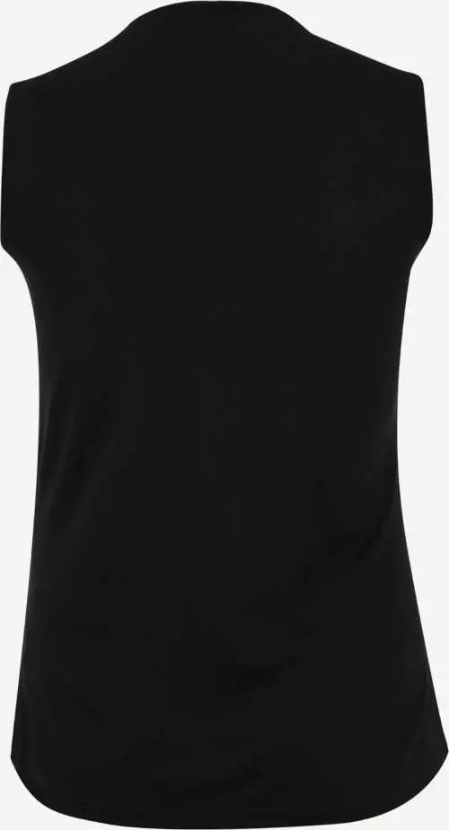 Fekete ujjatlan női nyári póló