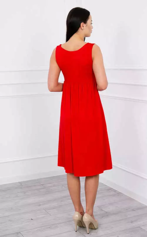 Piros női ruha kellemes anyagból